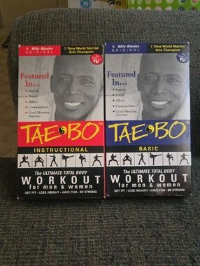 Set Of 2 Tae-Bo Workout Videos